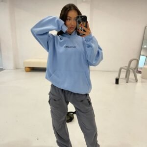 Chic charm embodied in the Your Love Is Outdated Baby Blue Hoodie - a fashion statement